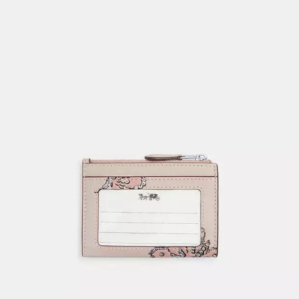 Coach Mini Skinny Id Case With Butterfly Print (Pink) - Picture 5 of 5
